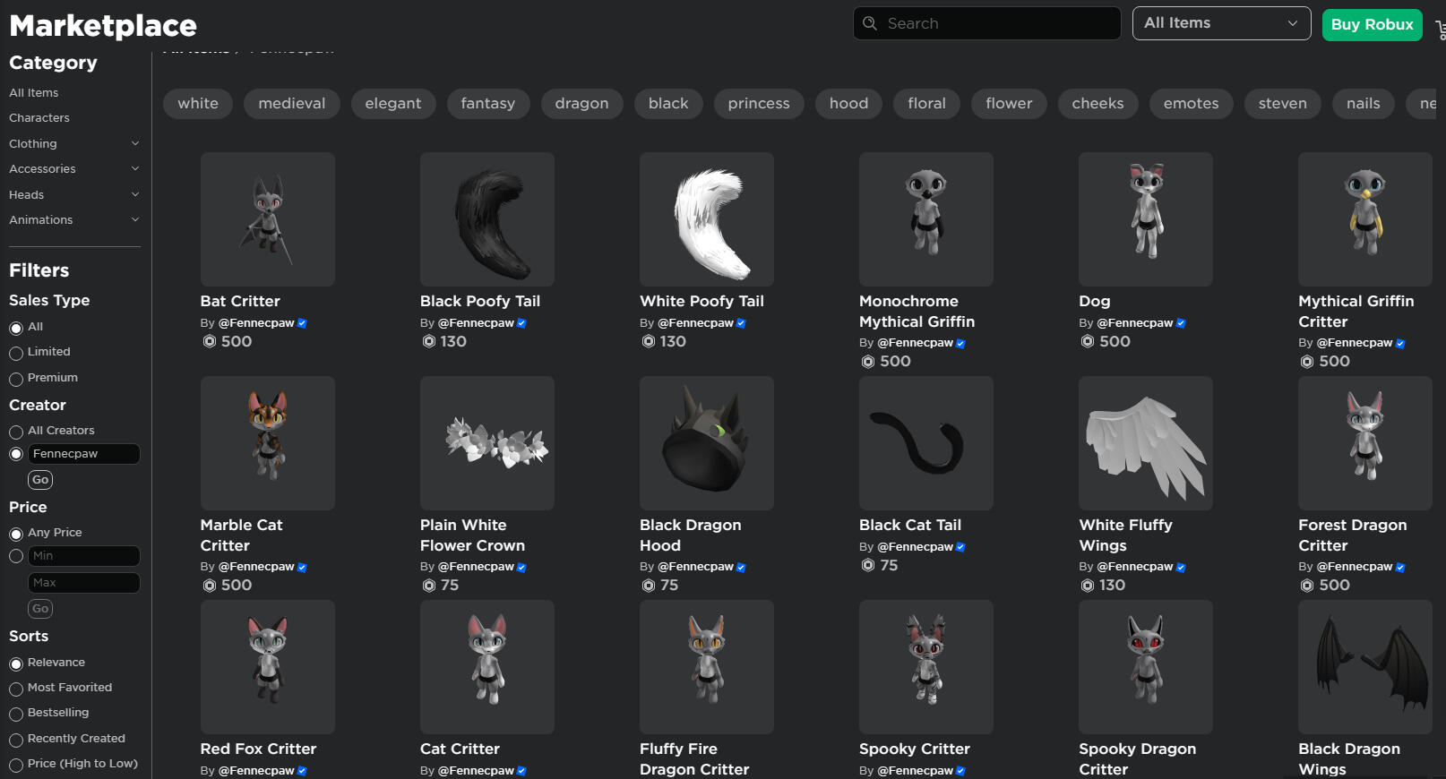 For more examples, see my UGC catalog! (note: most are older)