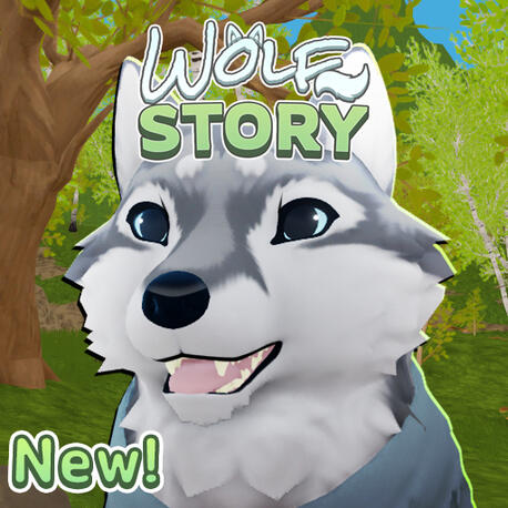 Wolf Story word art + icon design